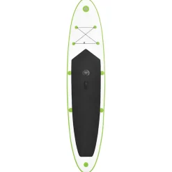 vidaXL Stand Up Paddleboard opblaasbaar met zeilset groen en wit