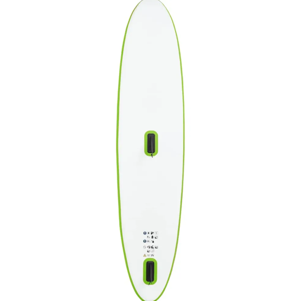 vidaXL Stand Up Paddleboard opblaasbaar met zeilset groen en wit