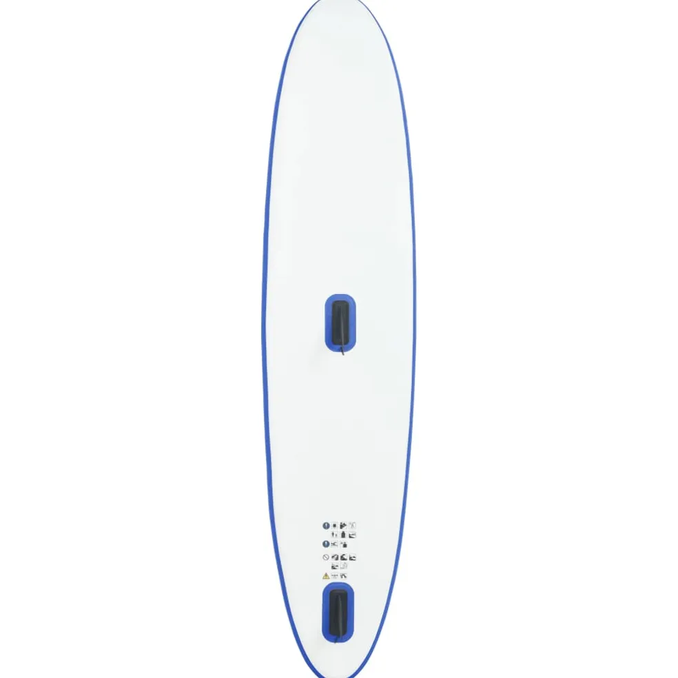 vidaXL Stand-up paddleboard opblaasbaar met zeilset blauw en wit