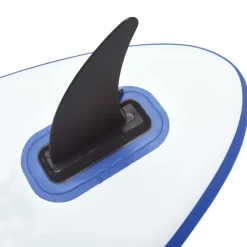 vidaXL Stand-up paddleboard opblaasbaar met zeilset blauw en wit