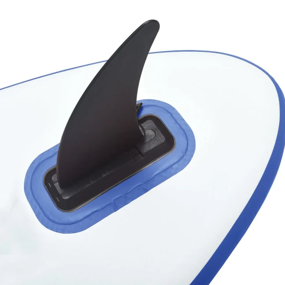 vidaXL Stand-up paddleboard opblaasbaar met zeilset blauw en wit