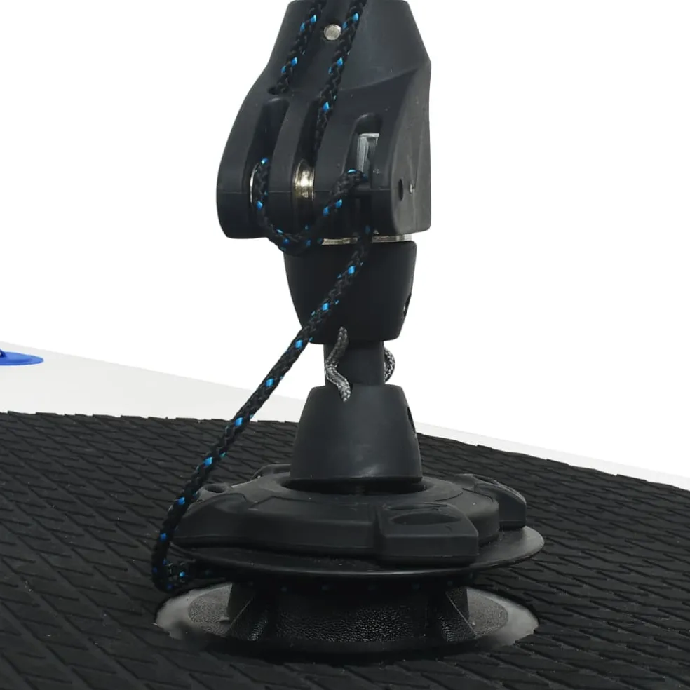 vidaXL Stand-up paddleboard opblaasbaar met zeilset blauw en wit