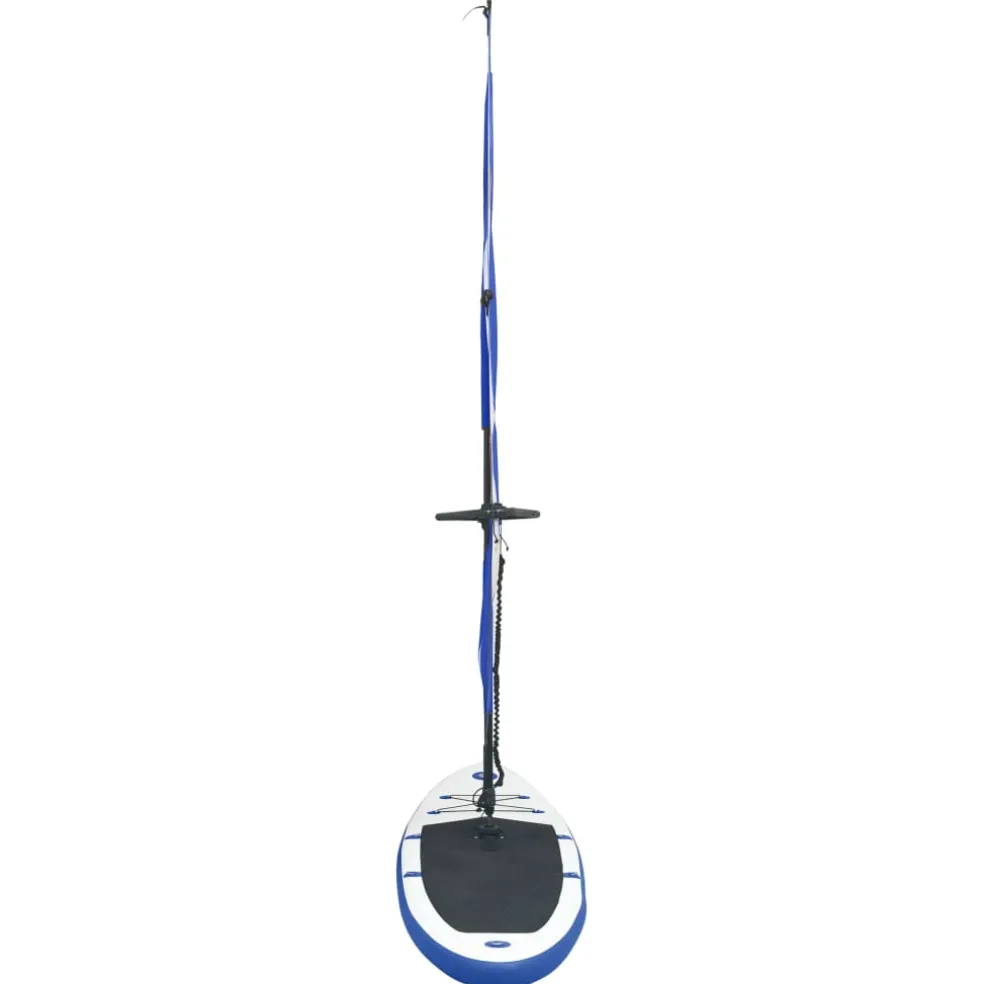 vidaXL Stand-up paddleboard opblaasbaar met zeilset blauw en wit