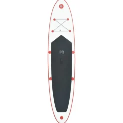 vidaXL Stand-up paddleboard opblaasbaar met zeilset rood en wit