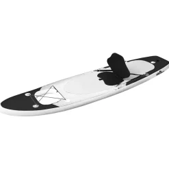 vidaXL Stand Up Paddleboardset opblaasbaar 300x76x10 cm zwart