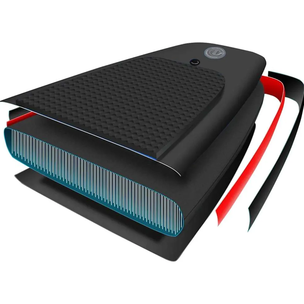 vidaXL Stand Up Paddleboardset opblaasbaar 300x76x10 cm zwart