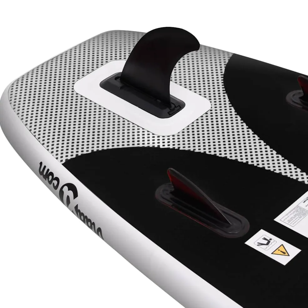 vidaXL Stand Up Paddleboardset opblaasbaar 300x76x10 cm zwart