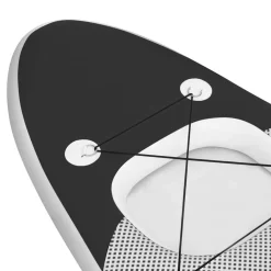 vidaXL Stand Up Paddleboardset opblaasbaar 300x76x10 cm zwart
