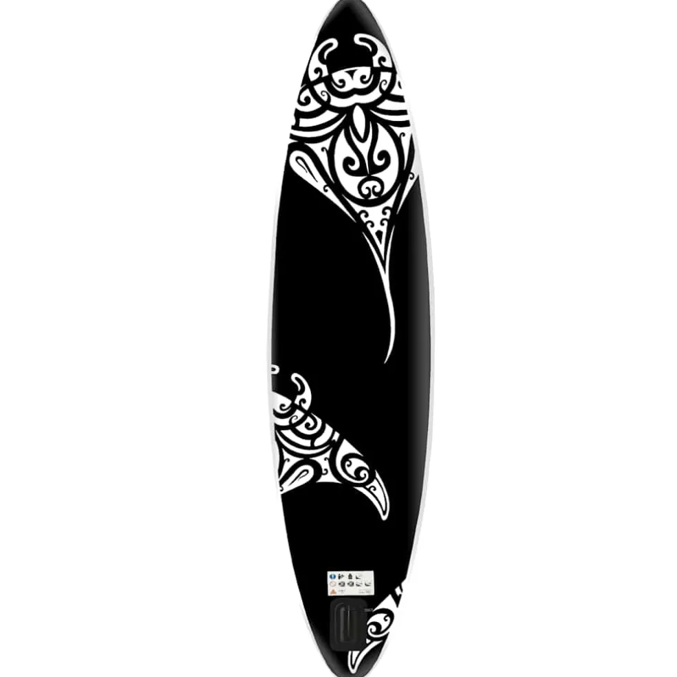vidaXL Stand Up Paddleboardset opblaasbaar 305x76x15 cm zwart