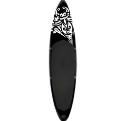 vidaXL Stand Up Paddleboardset opblaasbaar 305x76x15 cm zwart