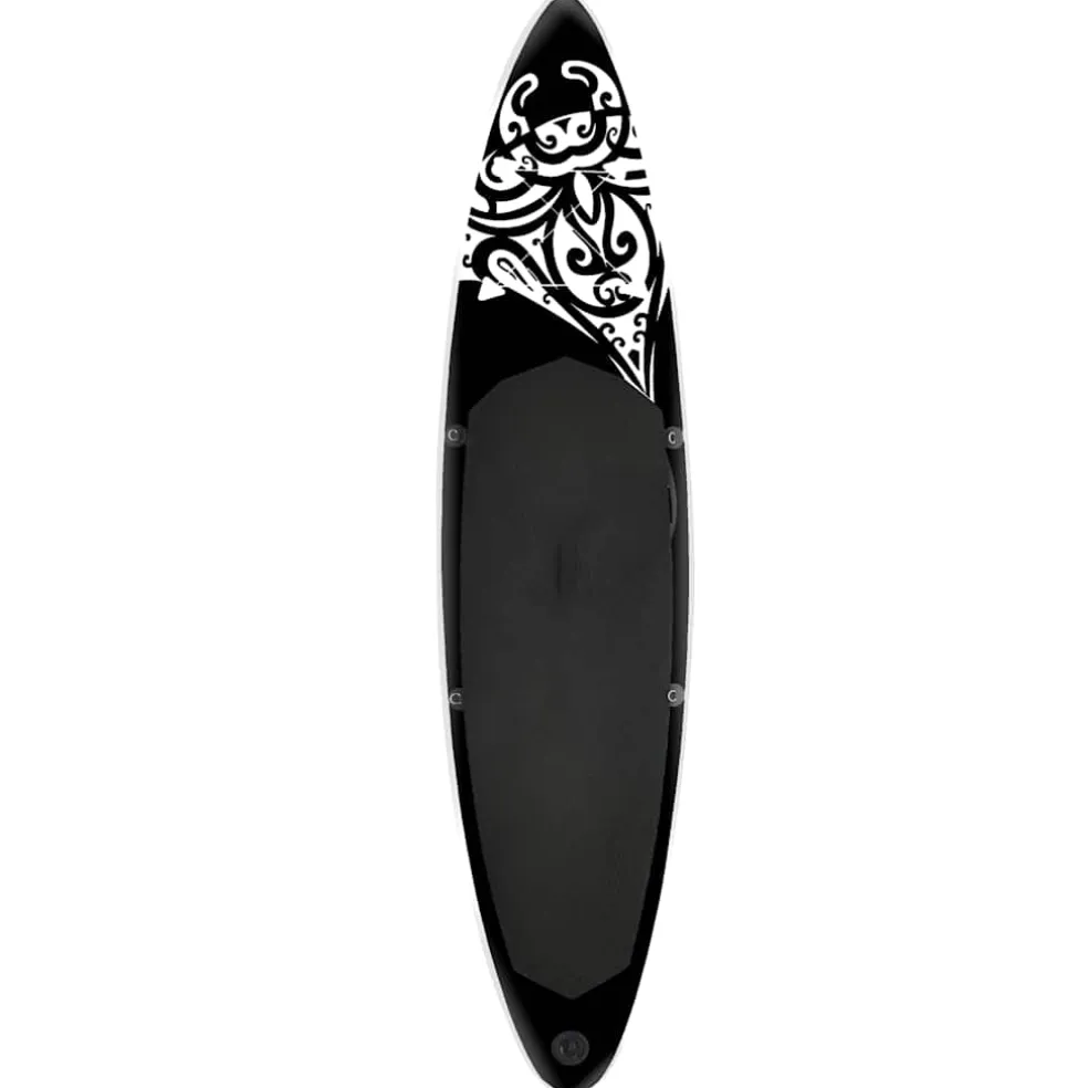 vidaXL Stand Up Paddleboardset opblaasbaar 305x76x15 cm zwart
