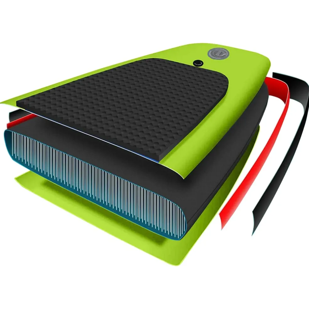 vidaXL Stand Up Paddleboardset opblaasbaar 300x76x10 cm groen