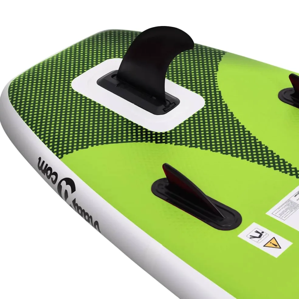 vidaXL Stand Up Paddleboardset opblaasbaar 300x76x10 cm groen
