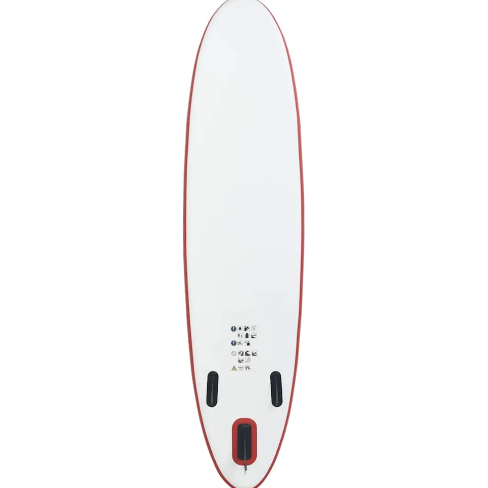 vidaXL Stand Up Paddleboardset opblaasbaar rood en wit