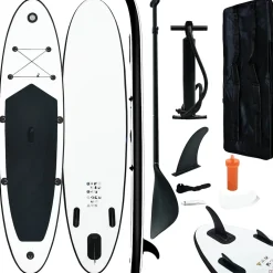 vidaXL Stand Up Paddleboardset opblaasbaar groen en wit