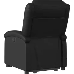 vidaXL Sta-op-massagestoel elektrisch kunstleer zwart