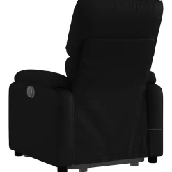 vidaXL Sta-op-massagestoel elektrisch kunstleer zwart