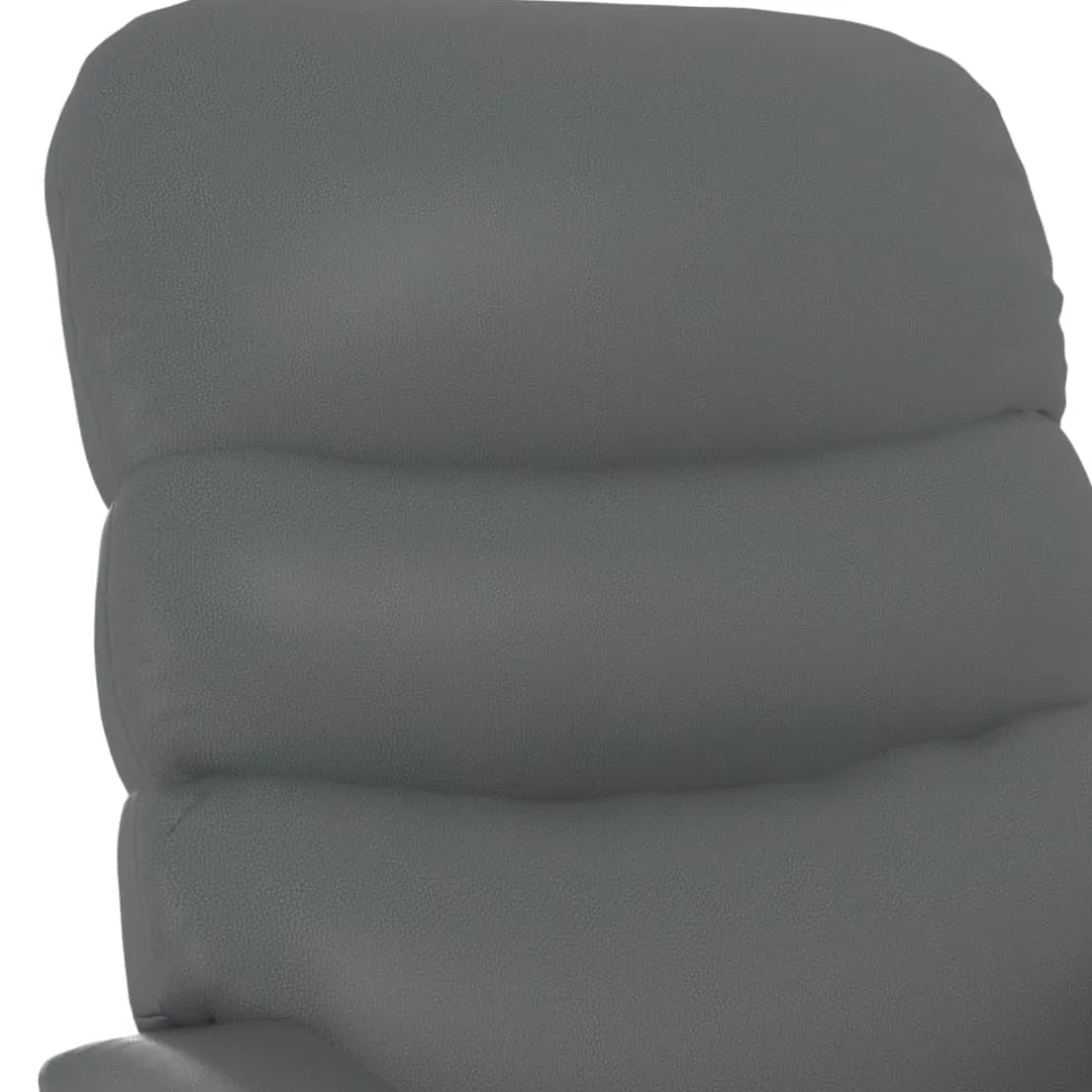 vidaXL Sta-op-massagestoel kunstleer antracietkleurig