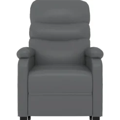 vidaXL Sta-op-massagestoel kunstleer antracietkleurig