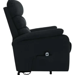 vidaXL Sta-op-massagestoel stof zwart