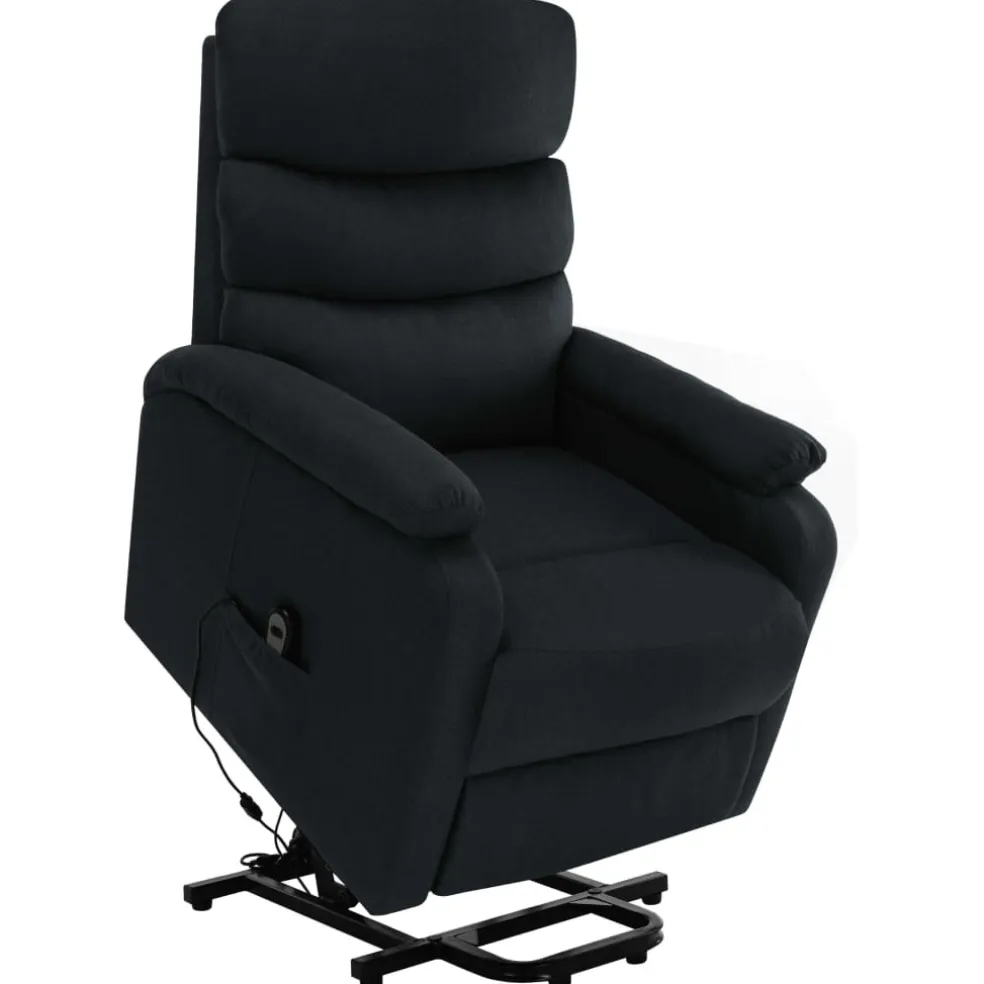 vidaXL Sta-op-massagestoel stof zwart