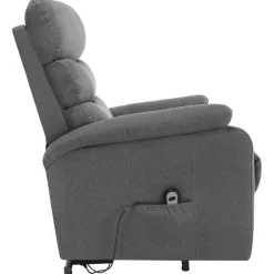 vidaXL Sta-op-massagestoel stof lichtgrijs