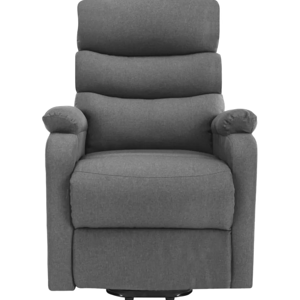 vidaXL Sta-op-massagestoel stof lichtgrijs