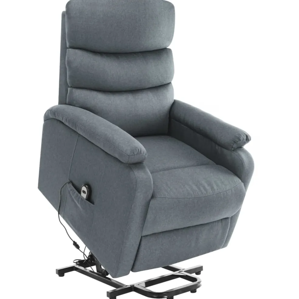 vidaXL Sta-op-massagestoel stof lichtgrijs