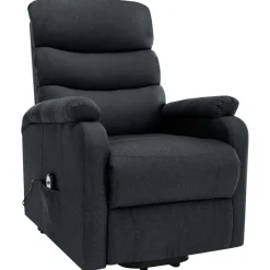 vidaXL Sta-op-massagestoel stof donkergrijs