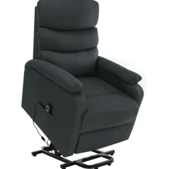 vidaXL Sta-op-massagestoel stof donkergrijs