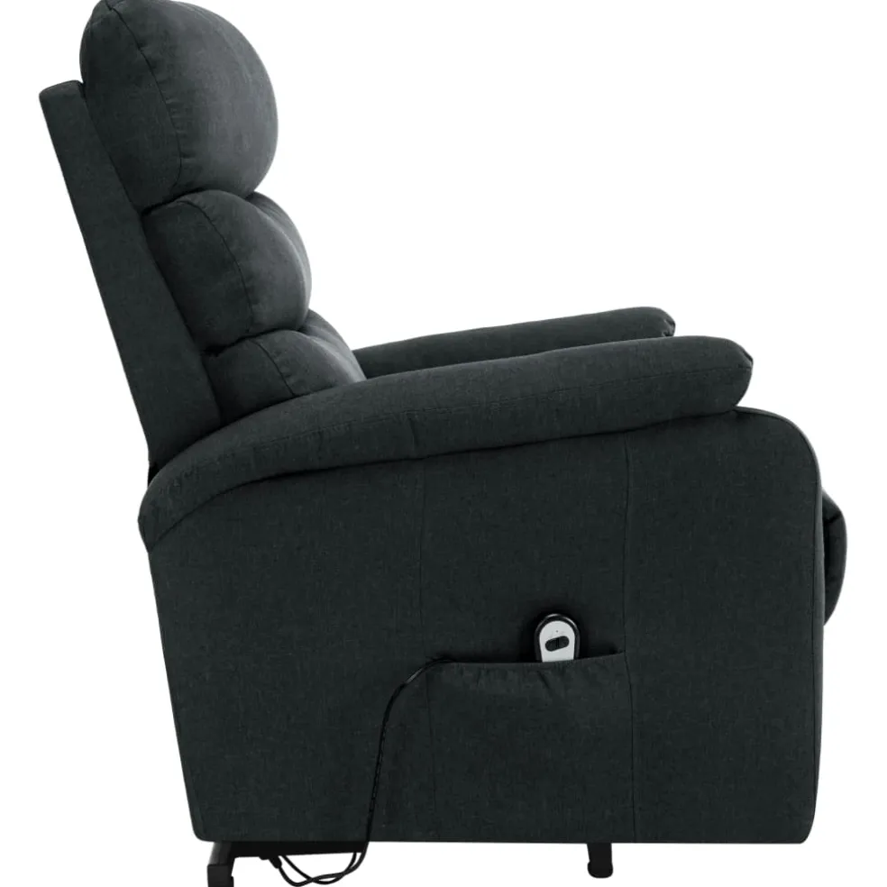 vidaXL Sta-op-massagestoel stof donkergrijs