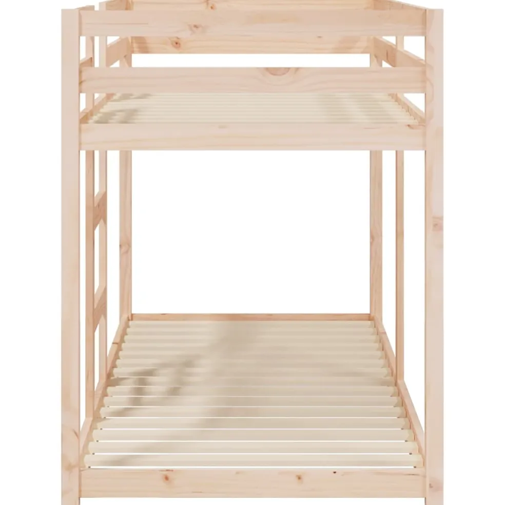 vidaXL Stapelbed massief grenenhout 80x200 cm