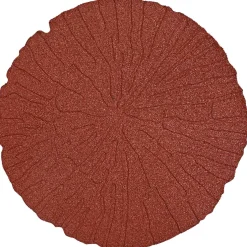 vidaXL Stapsteen 6 st Rood Ø 45 x 1,8 cm Rubber
