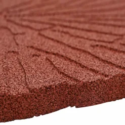 vidaXL Stapsteen 6 st Rood Ø 45 x 1,8 cm Rubber