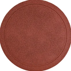 vidaXL Stapsteen 6 st Rood Ø 44 x 2 cm Rubber