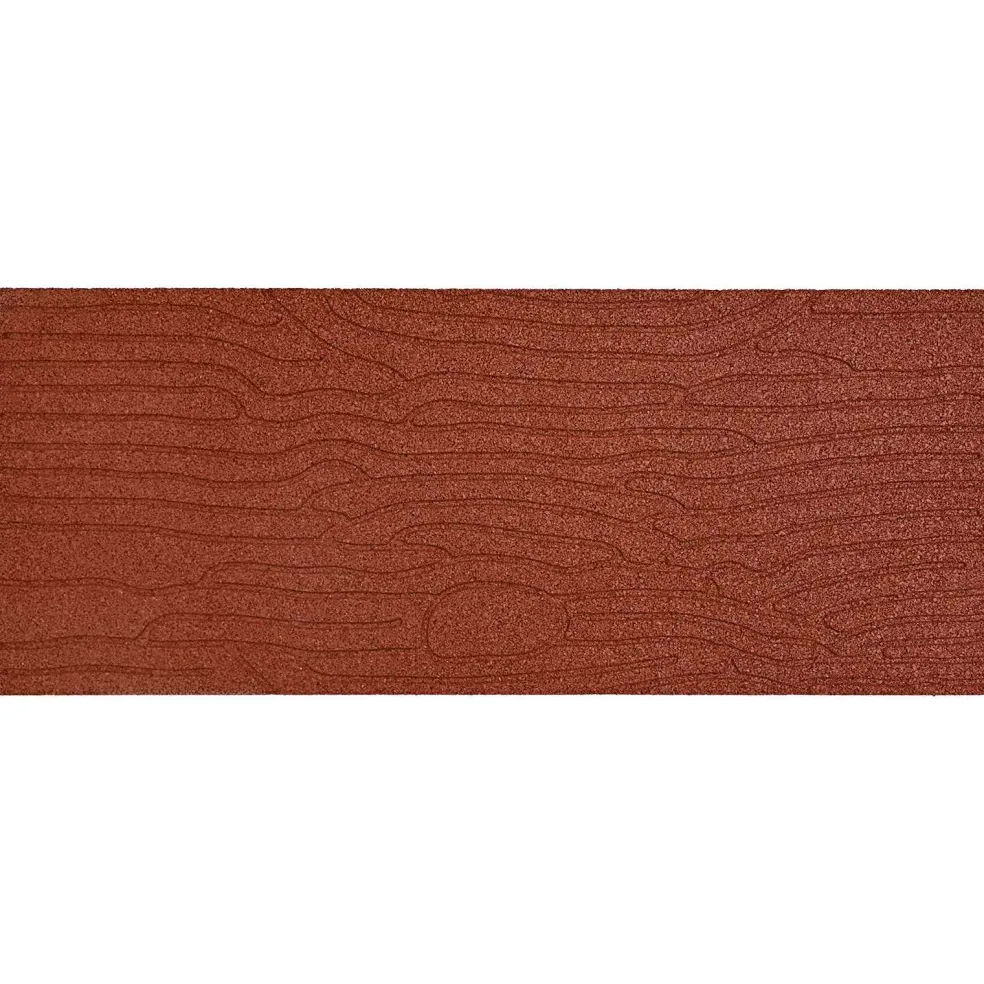 vidaXL Stapsteen 6 st Rood 60,5 x 25 x 2 cm Rubber