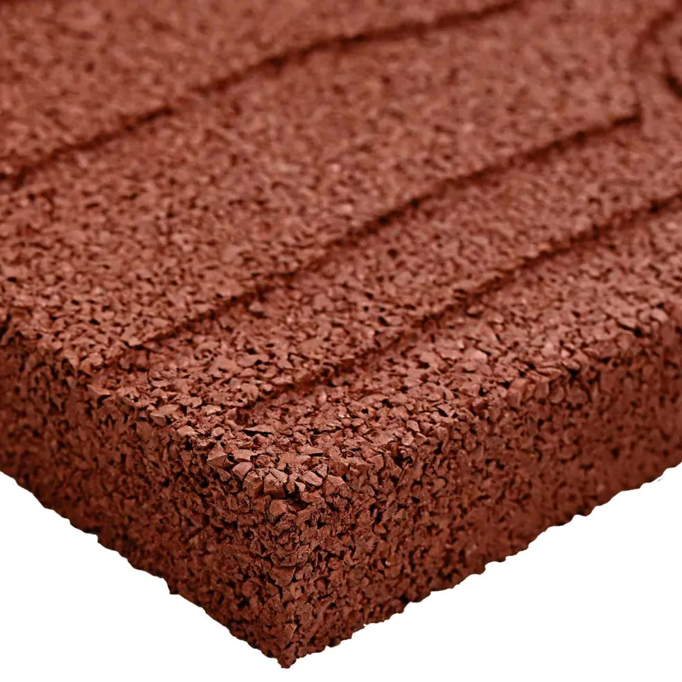vidaXL Stapsteen 6 st Rood 60,5 x 25 x 2 cm Rubber