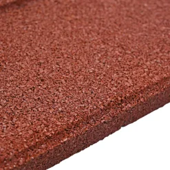 vidaXL Stapsteen 6 st Rood 40,5 x 40,5 x 2 cm Rubber