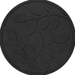 vidaXL Stapsteen 6 st Zwart Ø 44 x 2 cm Rubber
