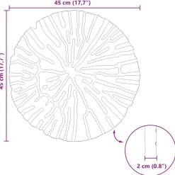 vidaXL Stapsteen 6 st Zwart Ø 45 x 1,8 cm Rubber