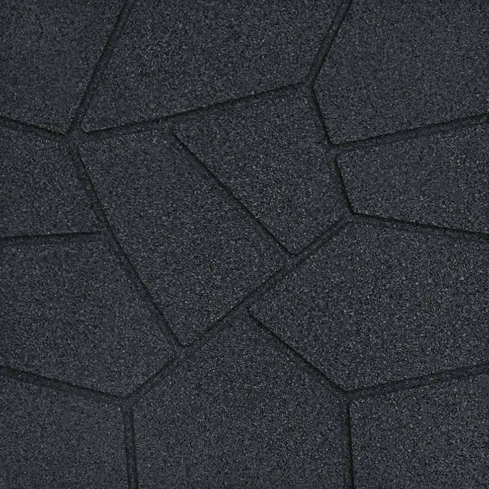vidaXL Stapsteen 6 st Zwart 40,5 x 40,5 x 2 cm Rubber