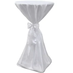 vidaXL Statafelhoes met strik 60cm Wit (2 stuks)