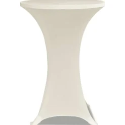 vidaXL Statafelhoes Stretch Ø60cm Crème (2 stuks)