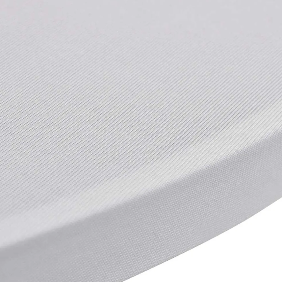 vidaXL Statafelhoes Stretch Ø60cm Wit (2 stuks)