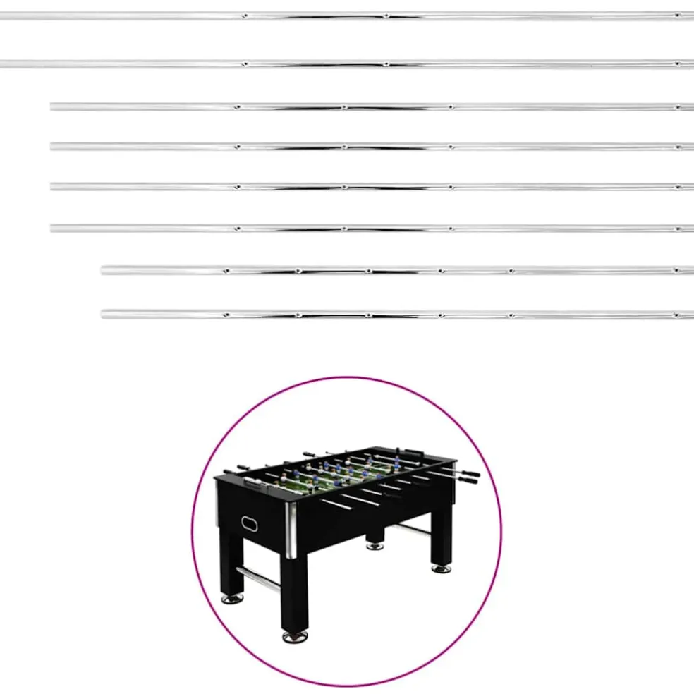 vidaXL Staven voor voetbaltafel 8 st 15,9 mm