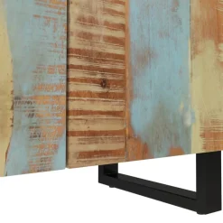 vidaXL 3 st Dressoir massief gerecycled hout