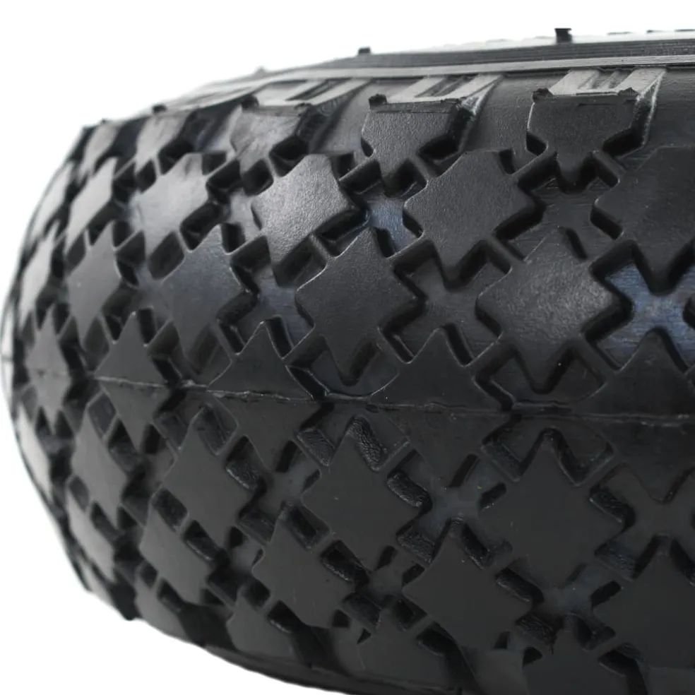 vidaXL Steekwagenwielen 2 st 3,00-4 (245x82) rubber