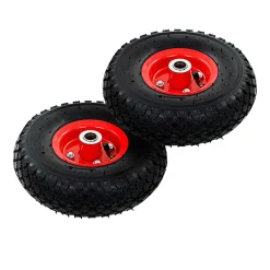 vidaXL Steekwagenwielen 2 st 3,00-4 (245x82) rubber
