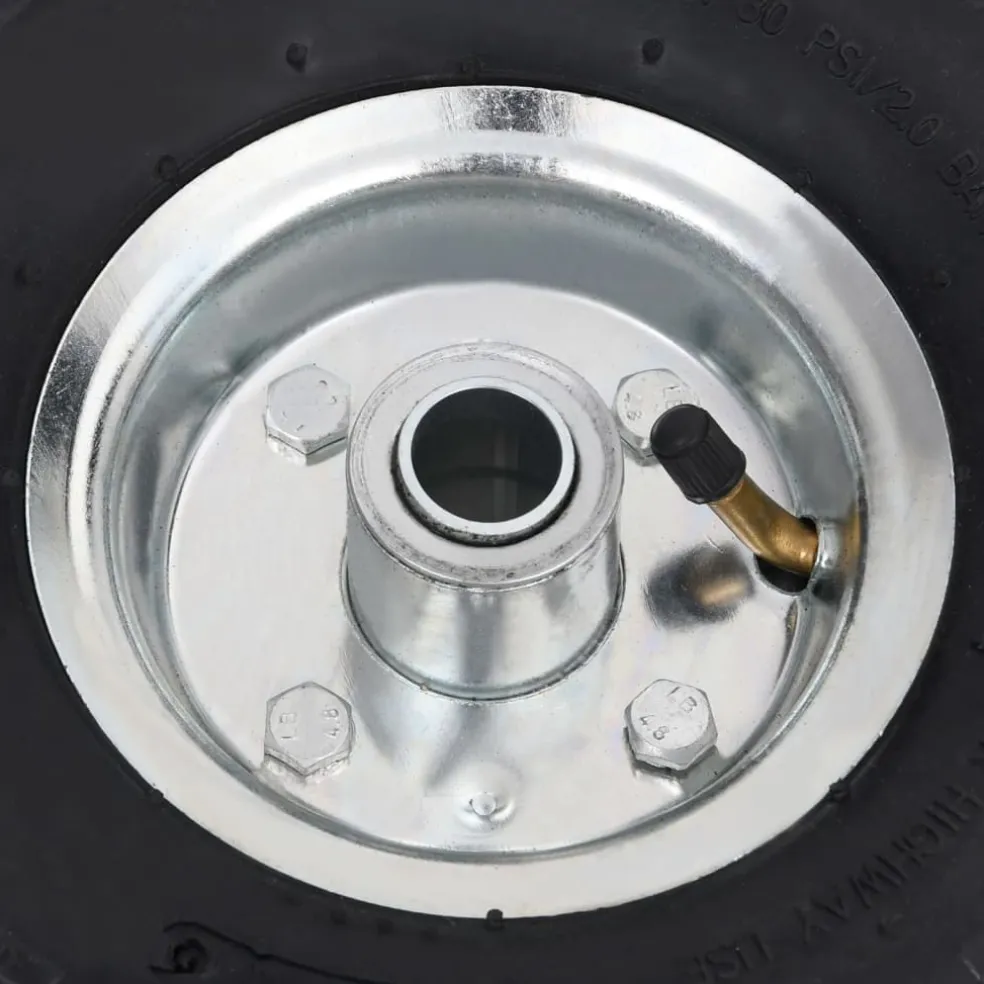 vidaXL Steekwagenwielen 4,10/3,50-4 (260x83) rubber 2 st