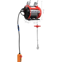 vidaXL Steigerlier elektrisch 500 kg 230 V